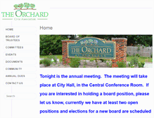 Tablet Screenshot of orchardcivicassociation.com